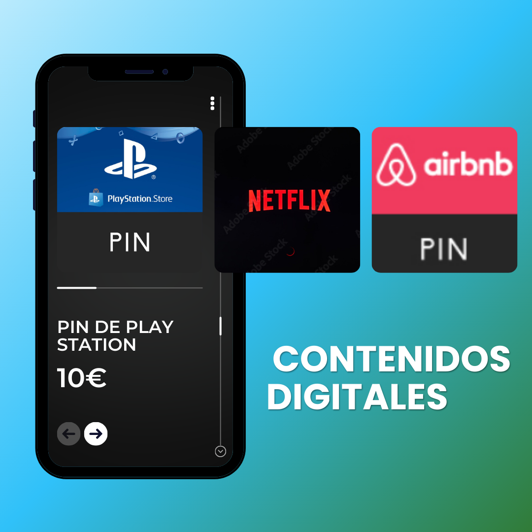 contenidos digitales tarjetas pin recarga pontevedra netflix nintendo play station psp airbandb pin, netflix pin, lol pin, league of legends,